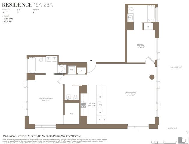 $2,880,000 | 570 Broome Street, Unit 17A | Hudson Square