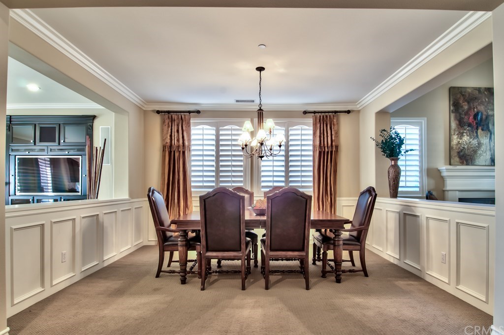 2148 Sageleaf Circle Corona, CA 92882 - Photo 9 of 74 This elegant formal dining room features beautiful wainscoting.