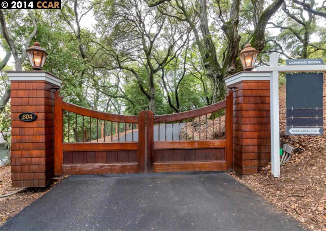 804 Acalanes Road Lafayette, CA 94549 - Photo 1 of 1 Private gated entry & long meandering driveway is an enchanting introduction ...