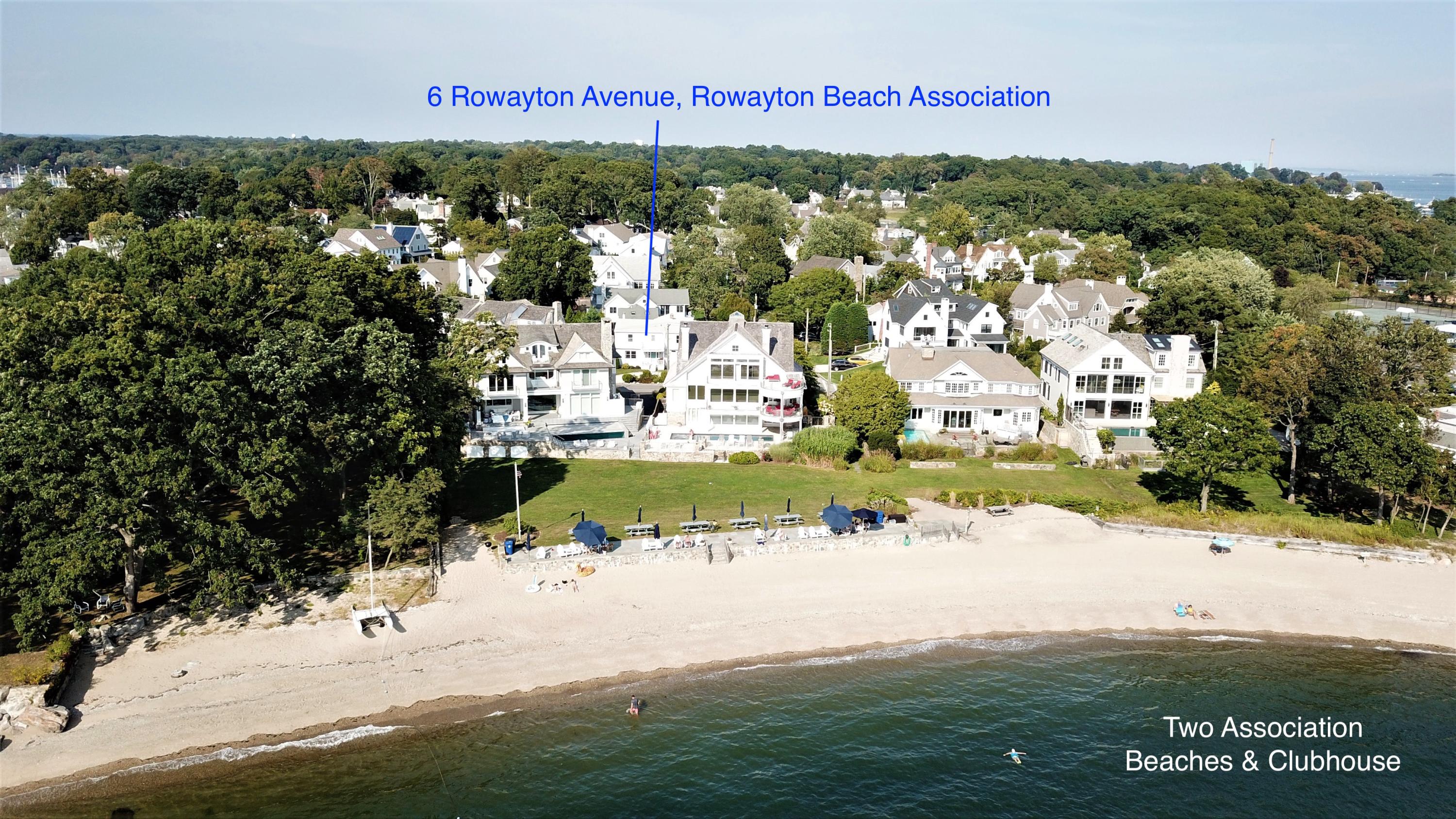 view of 6 rowayton ave from beach