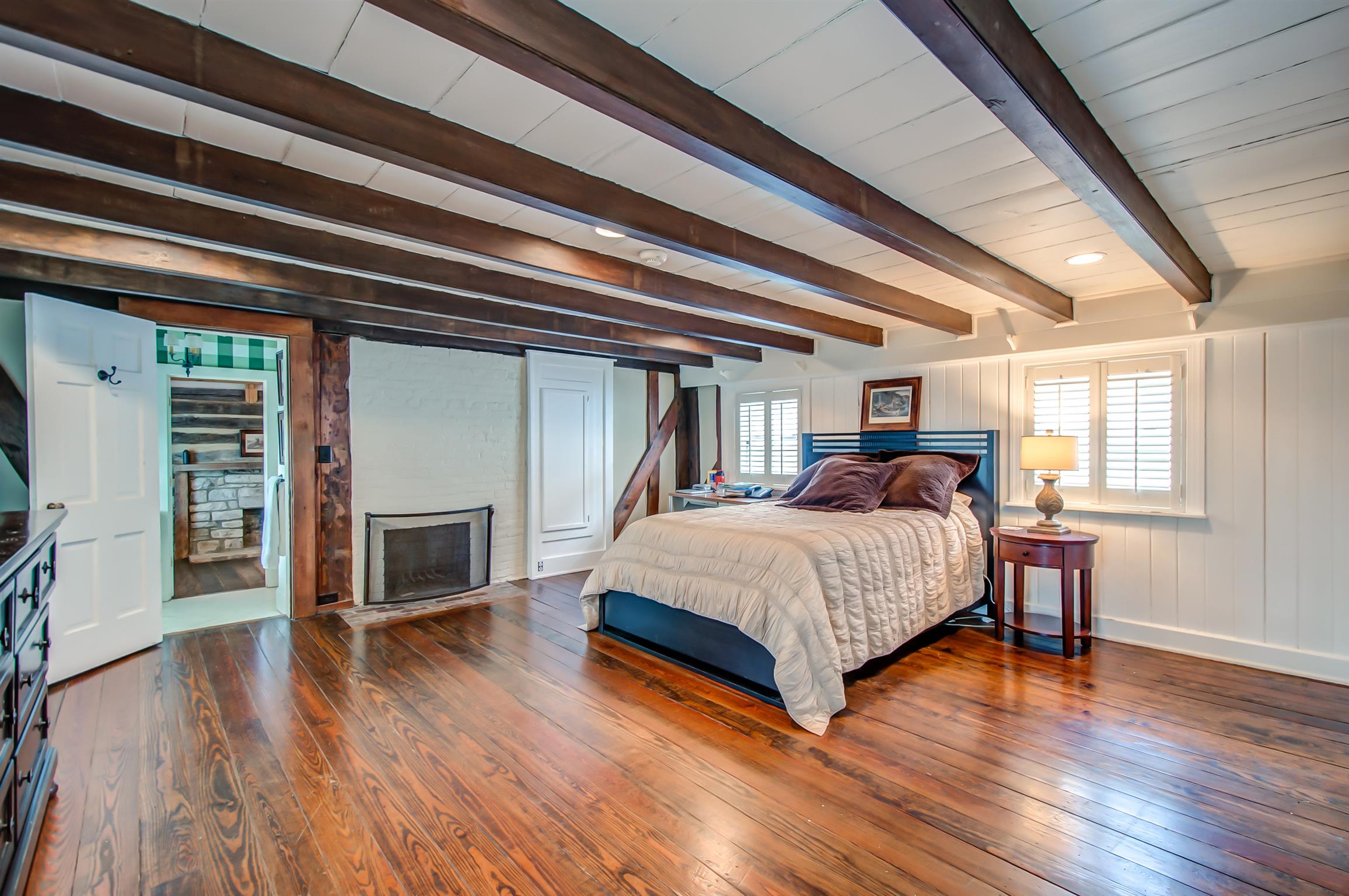 340 Kinnie Road Franklin, TN 37069 - Photo 19 of 28 One of the secondary bedrooms with CHARM, full bath with shower & good closet space.