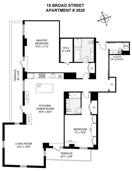 15 Broad Street, Unit 3520 Manhattan, NY 10005 - Photo 12 of 13