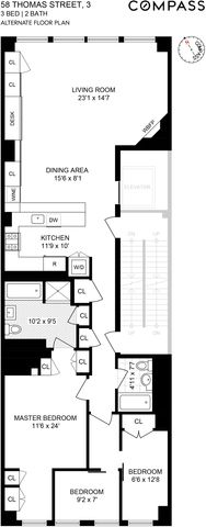 $2,400,000 | 58 Thomas Street, Unit 3 | TriBeCa