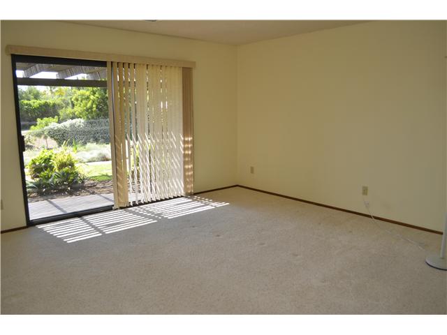 Master bedroom has patio access