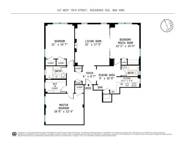 $2,230,000 | 157 West 79th Street, Unit 5CD | Upper West Side
