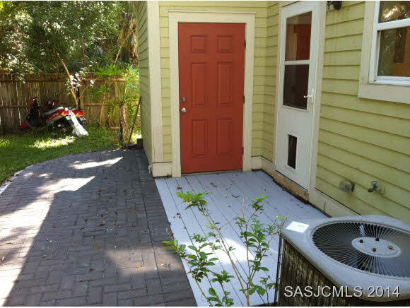84 Keith Street St. Augustine, FL 32084 - Photo 9 of 19 Back Patio & Storage Room
