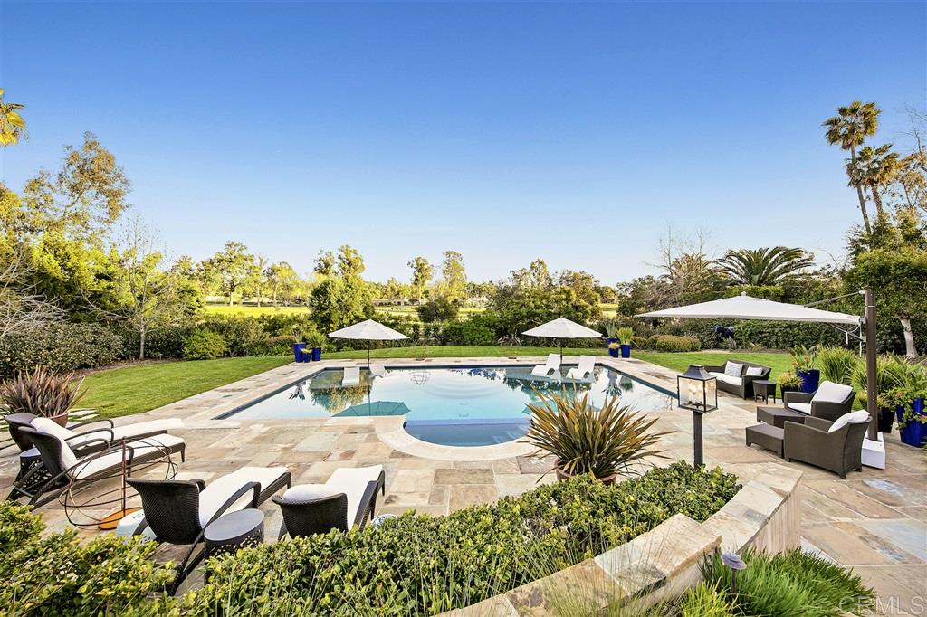 6221 Mimulus Rancho Santa Fe, CA 92067 - Photo 17 of 25 Beautiful Southern exposure off your resort backyard with panoramic VIEWS of the Historic Covenant golf course.