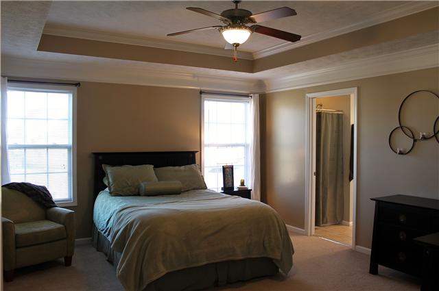 736 Winding Bluff Way Clarksville, TN 37040 - Photo 8 of 16 Stunning Master Suite with Tray Ceiling, Crown Molding, and Walk-In Closet