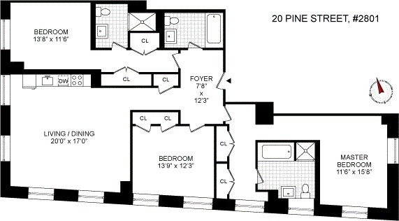 20 Pine Street, Unit 2801 Manhattan, NY 10005 - Photo 15 of 15