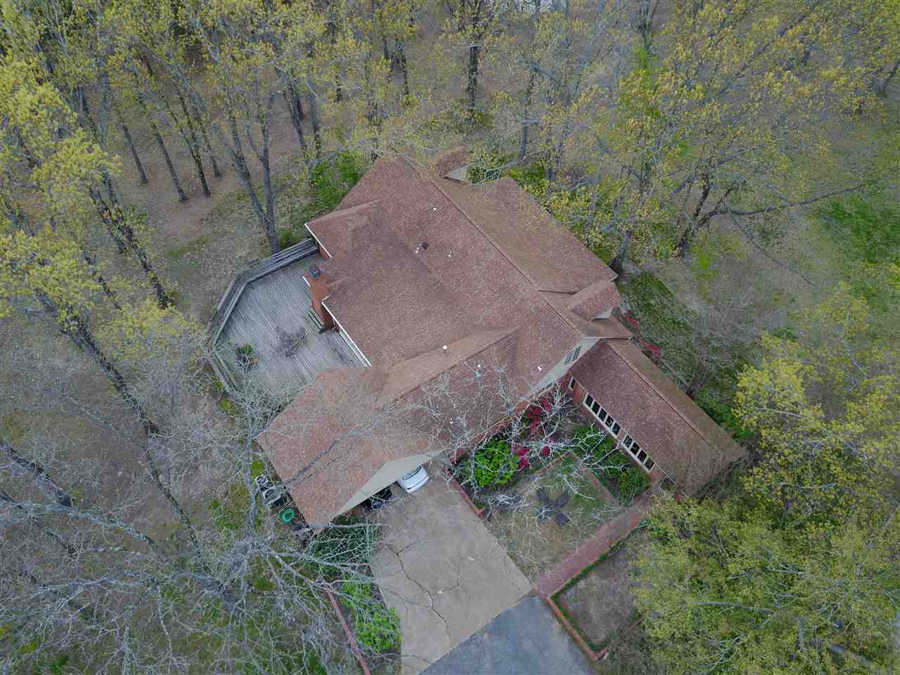 12165 Macon Road Collierville, TN 38017 - Photo 3 of 25 Drone picture of home, deck, and trees!