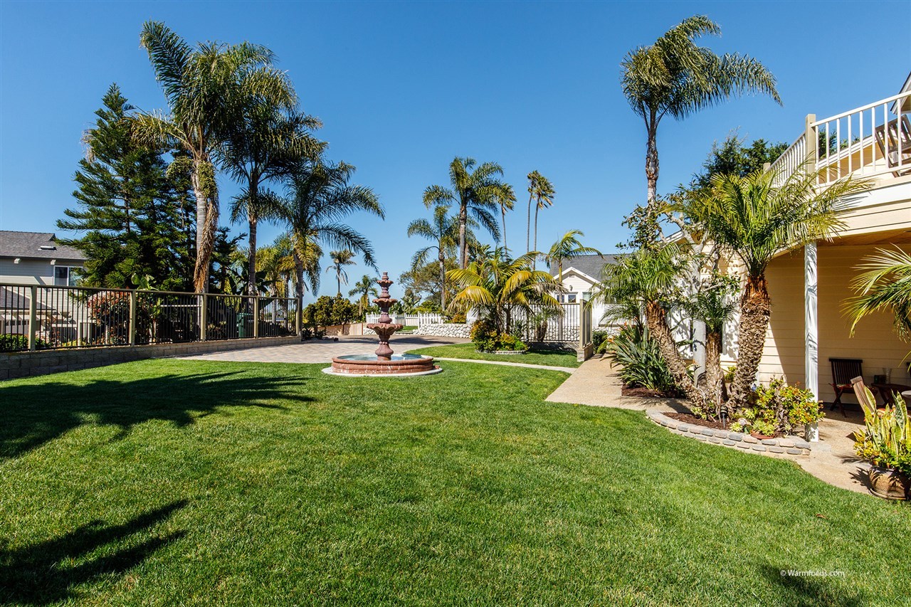 449 Ocean View Avenue Encinitas, CA 92024 - Photo 23 of 23 Large lawn accessed from first floor rooms