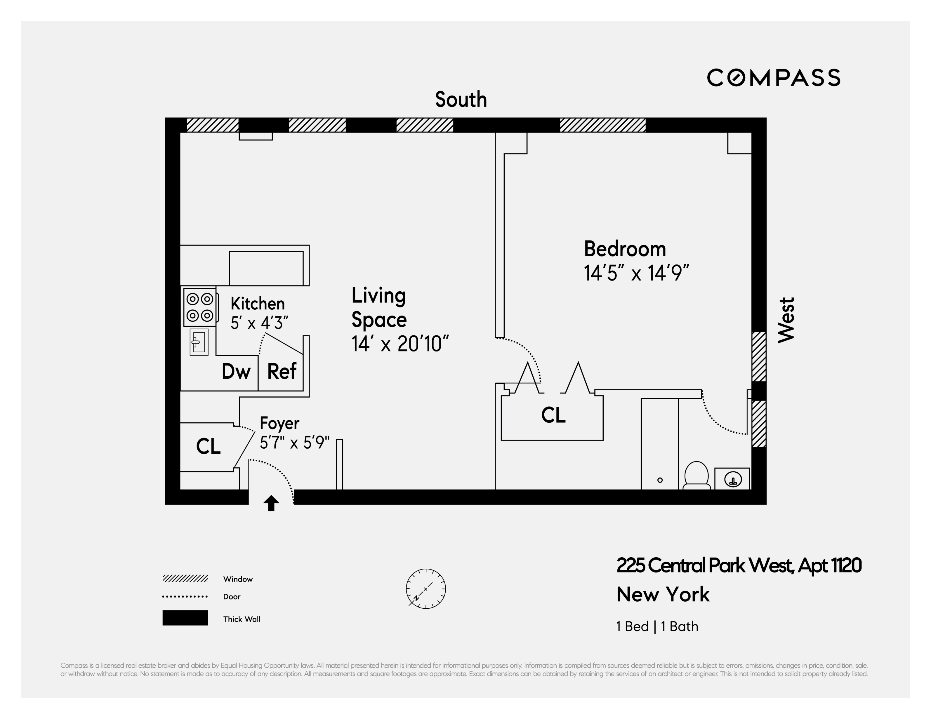 225 Central Park West, Unit 1120 Manhattan, NY 10024 - Photo 5 of 5
