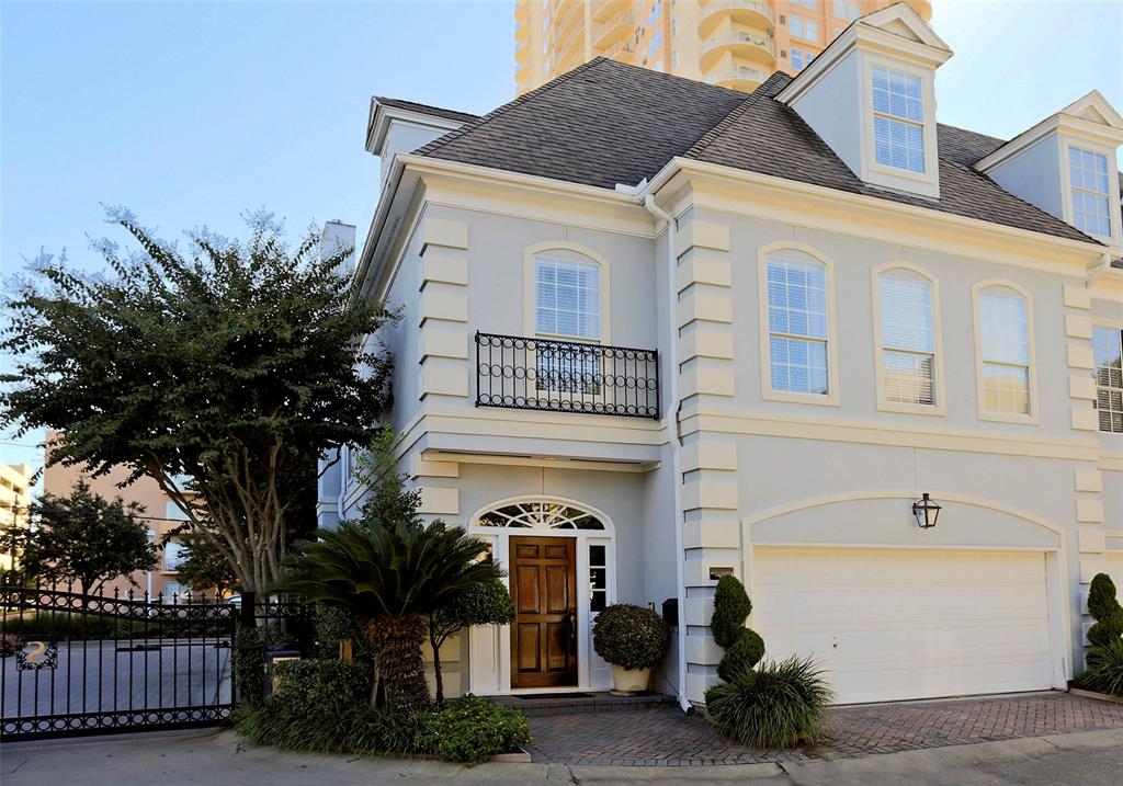 Wonderful 3 story, Galleria Townhome with living on the 1st floor.