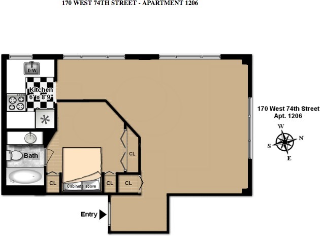 170 West 74th Street, Unit 1206 Manhattan, NY 10023 - Photo 5 of 5