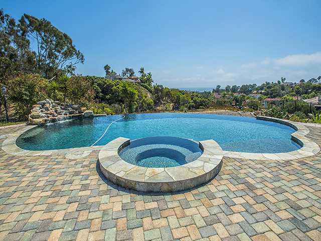 1223 Crestview Drive Cardiff-by-the-Sea, CA 92007 - Photo 21 of 25 Pool&Spa w/ Waterfall Feature