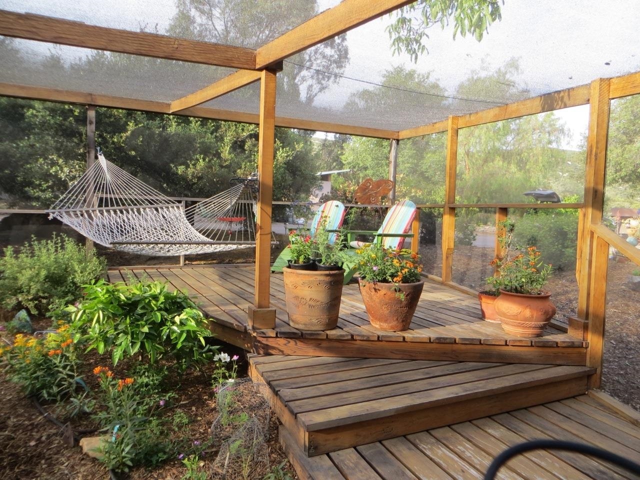 20901 Old Japatul Road Alpine, CA 91901 - Photo 18 of 25 Screened in butterfly habitat, a perfect place for AM coffee