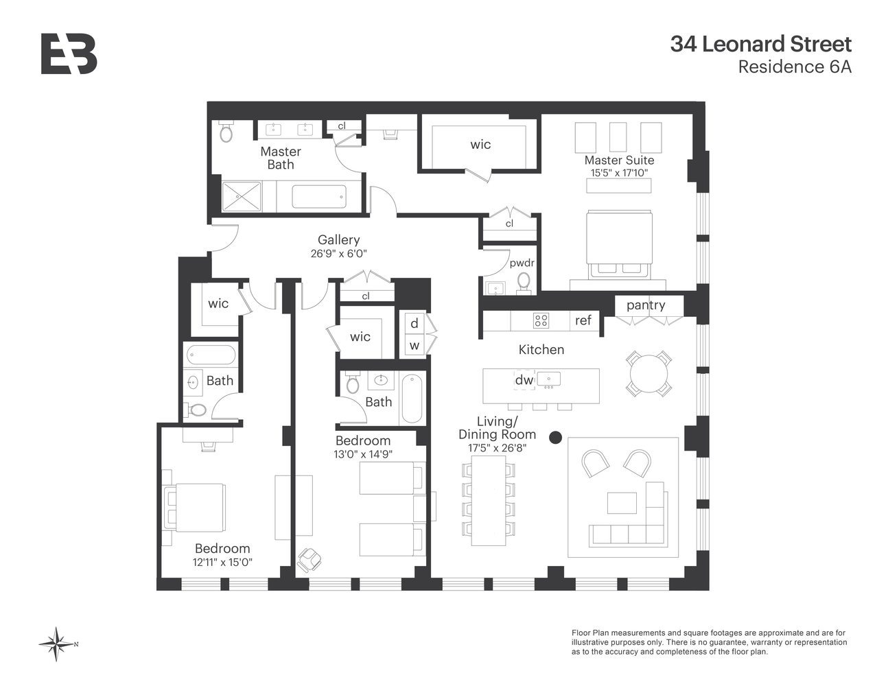 34 Leonard Street, Unit 6A Manhattan, NY 10013 - Photo 15 of 15