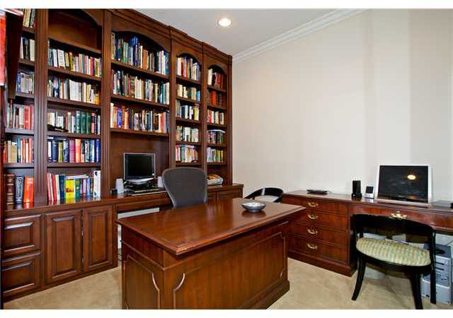 5255 Greenwillow Lane San Diego, CA 92130 - Photo 12 of 25 First Floor Office with Custom Built-ins, Closet & Private Bath