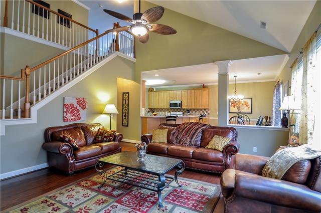 1024 Wyntergrace Farm Road Old Hickory, TN 37138 - Photo 8 of 28 Another view of the living area open to the kitchen with a large bar and breakfast room. Perfect for entertaining!