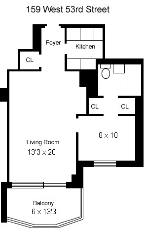 159 West 53rd Street, Unit 19C Manhattan, NY 10019 - Photo 7 of 7