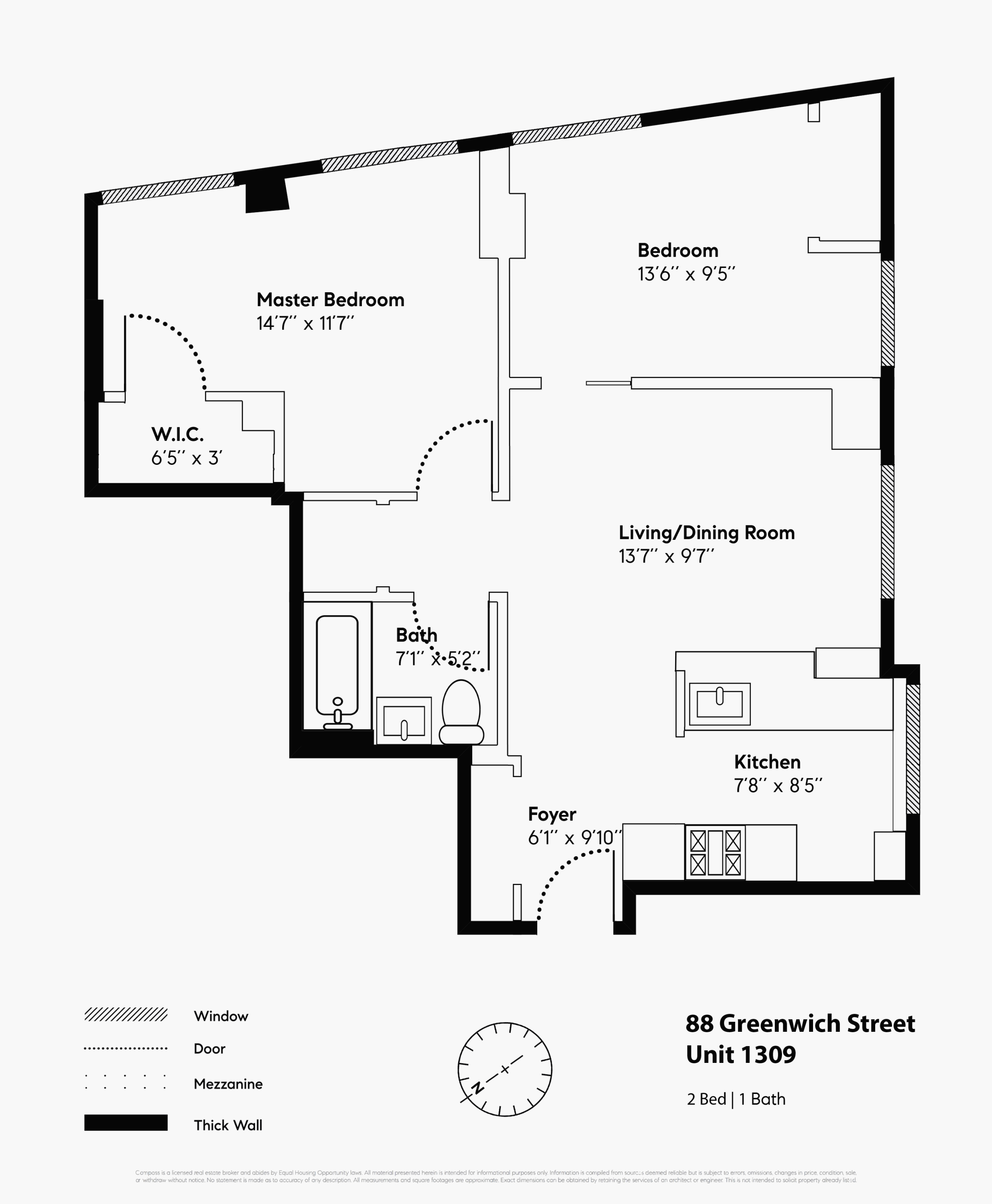 88 Greenwich Street, Unit 1309 Manhattan, NY 10006 - Photo 12 of 12