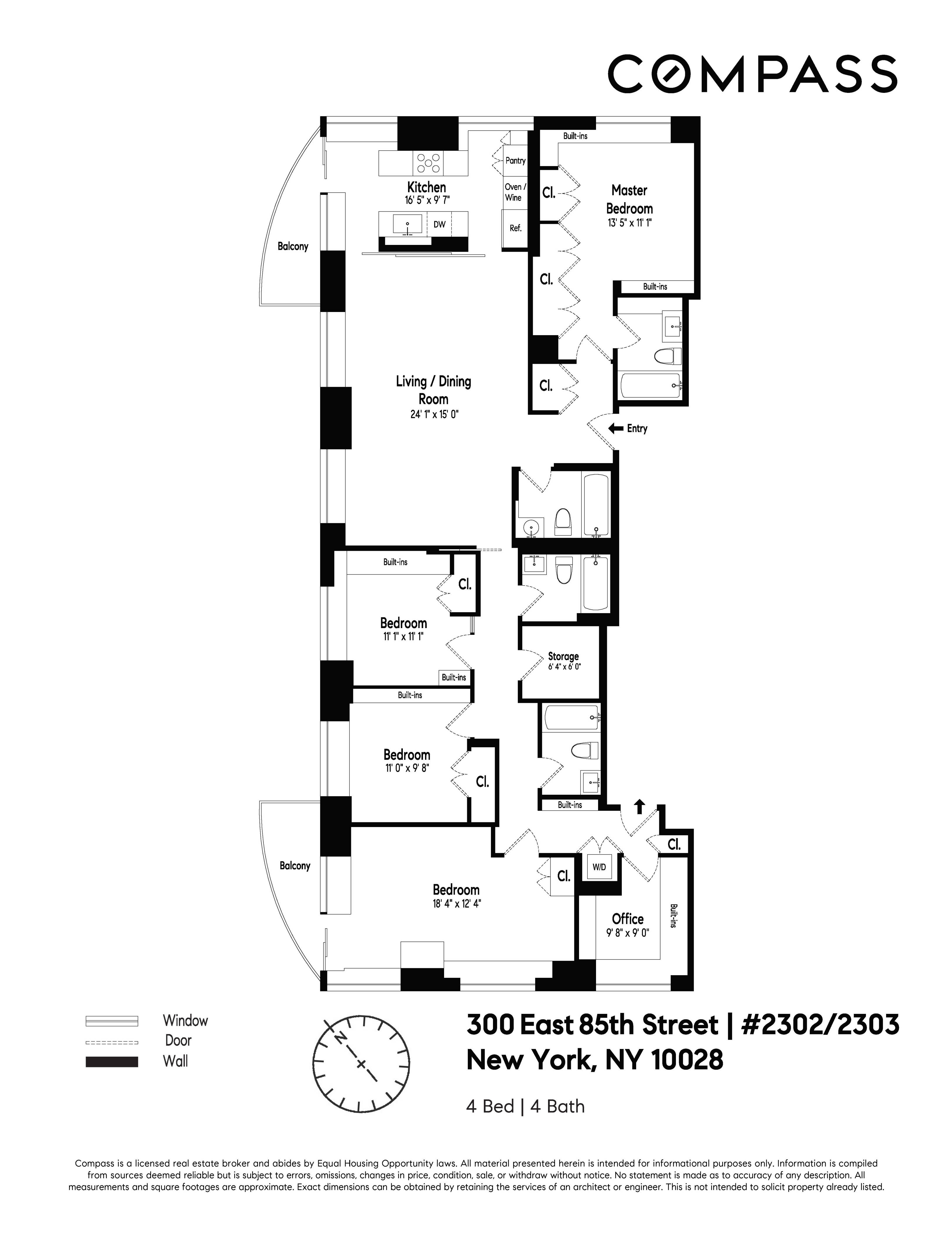 300 East 85th Street, Unit 2302/2303 Manhattan, NY 10028 - Photo 12 of 12