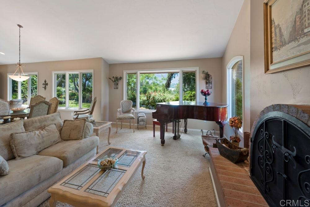 3112 Guajome Lake Road Oceanside, CA 92057 - Photo 4 of 24 Great fireplace, views of hills and sunset