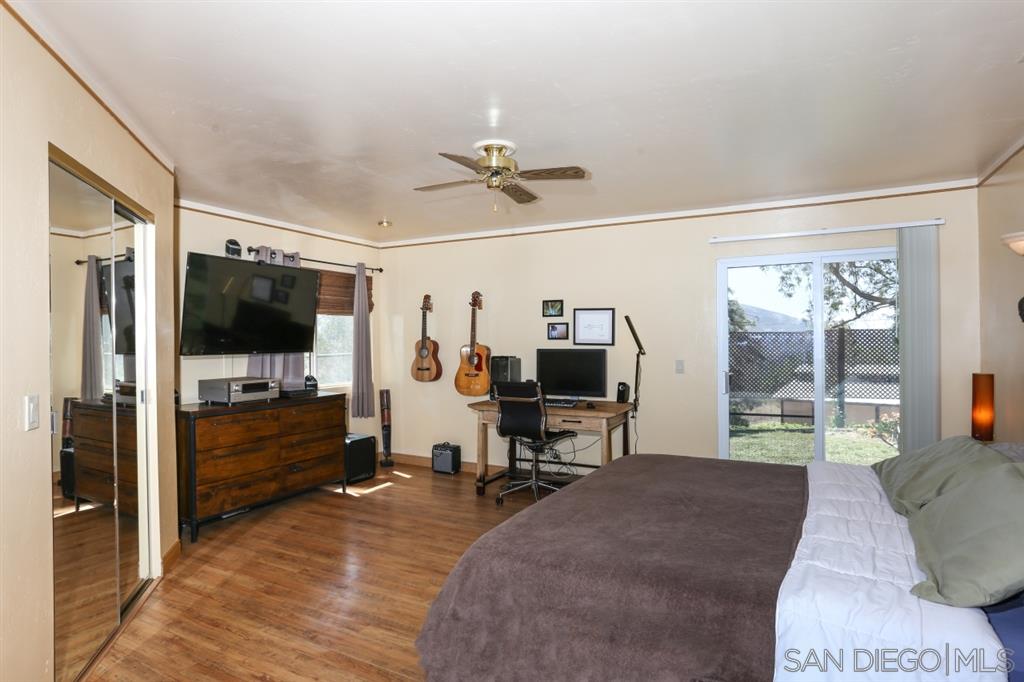 18921 Highway 94 Dulzura, CA 91917 - Photo 12 of 25 Another angle on the master bedroom, large walk-in closet behind mirrored doors