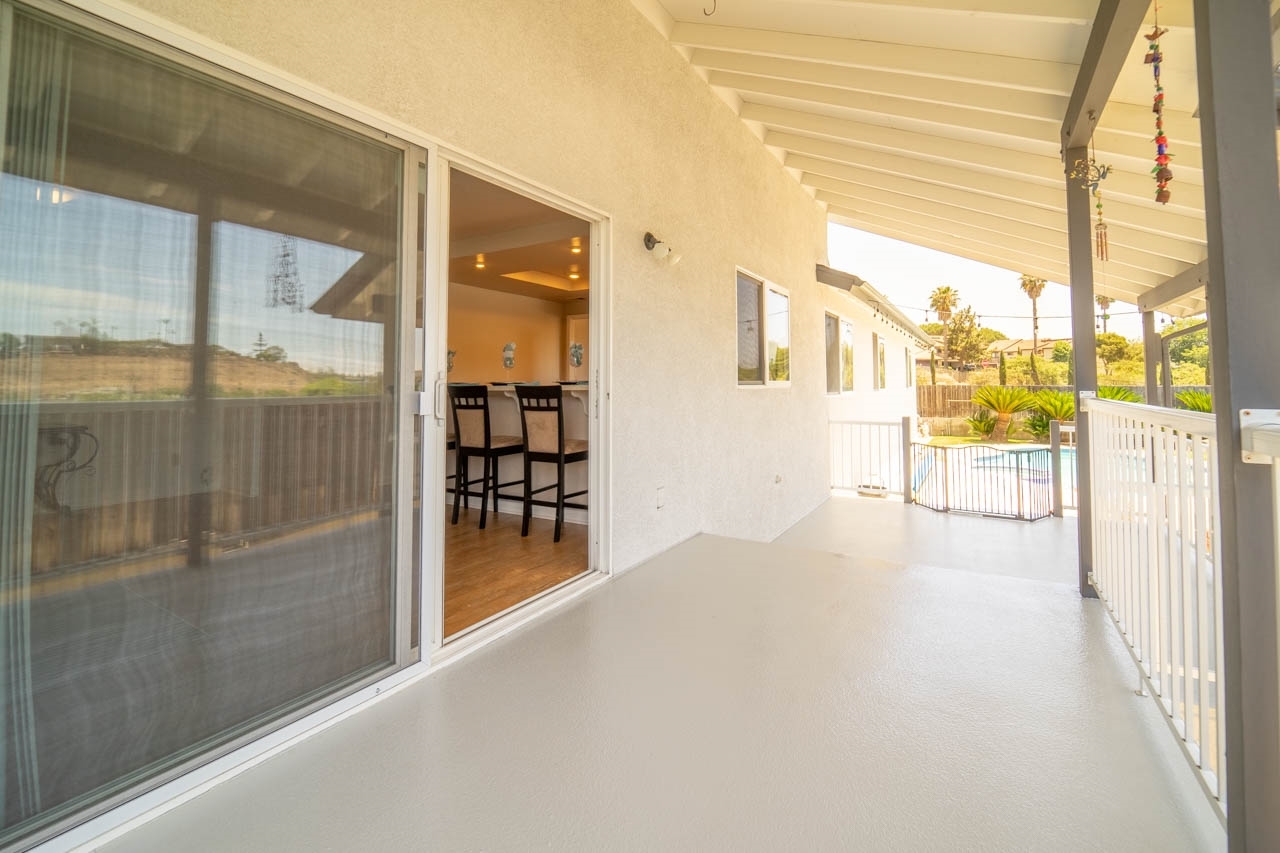 110 Knoll Road Vista, CA 92083 - Photo 20 of 22 Large patio areas great for entertaining or to enjoy the Quintessential California indoor/outdoor living lifestyle.