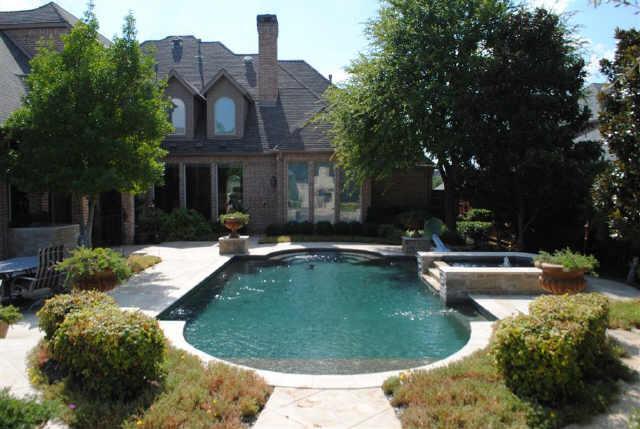 6412 Riverside Drive Plano, TX 75024 - Photo 1 of 1 Pool view2 looking from gas fp.