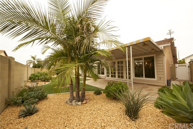 6064 Lawrence Street Cypress, CA 90630 - Photo 16 of 20 Backyard - facing west (note the low-maintenance/drought-tolerant landscaping)
