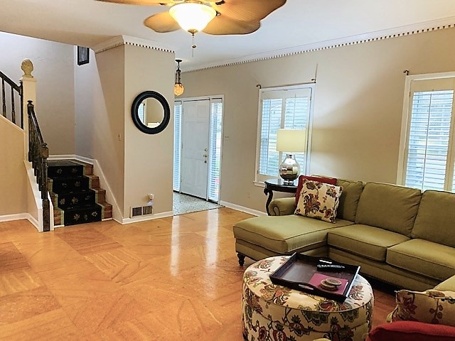 1842 Kimbrough Road Germantown, TN 38138 - Photo 2 of 16 19x16 Living Room with Stained/Painted Concrete Floor