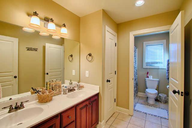 160 Foxrun Springfield, TN 37172 - Photo 25 of 30 Upstairs bathroom has double vanity and private bathing/toilet room.
