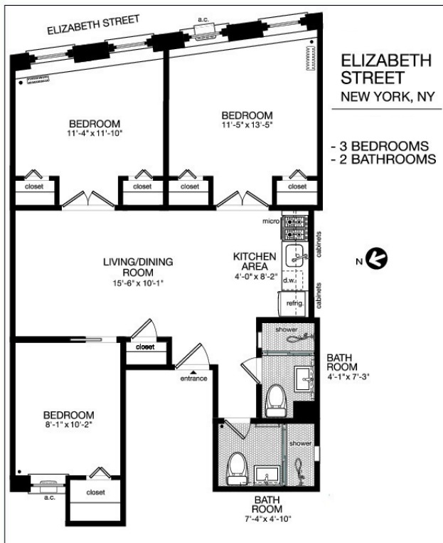 117 Elizabeth Street, Unit 2A Manhattan, NY 10013 - Photo 7 of 7