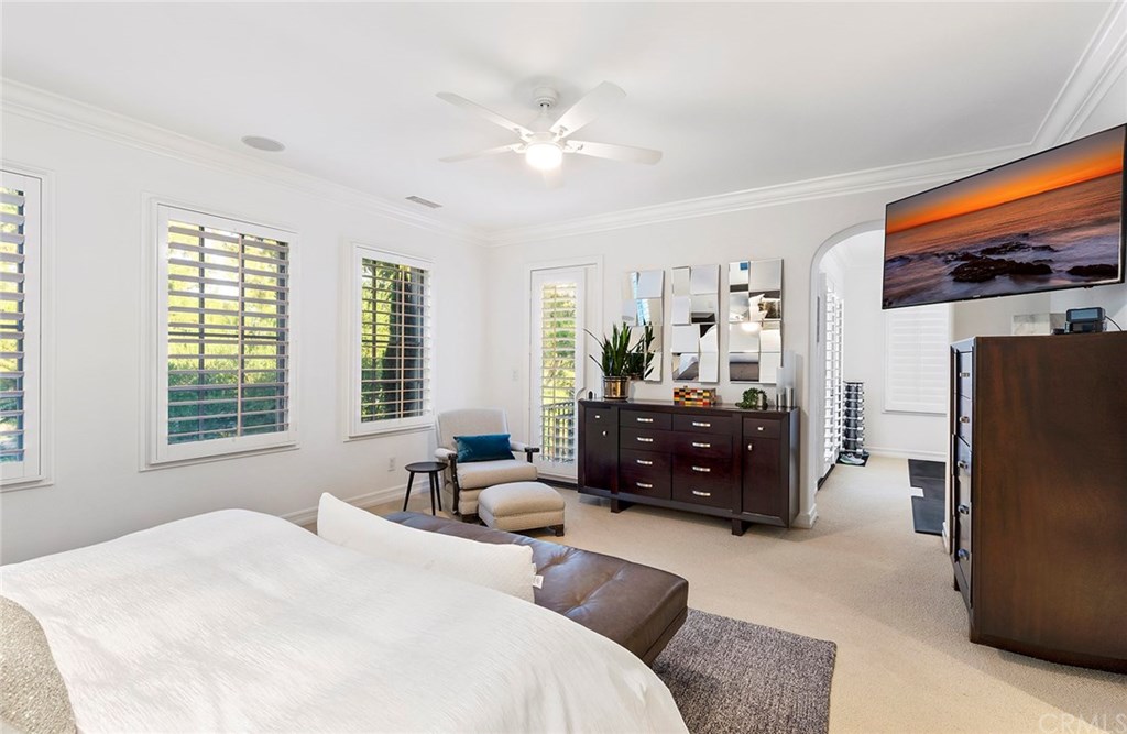 20 Highpoint Irvine, CA 92603 - Photo 28 of 65 Master bedroom and entrance to private retreat and deck