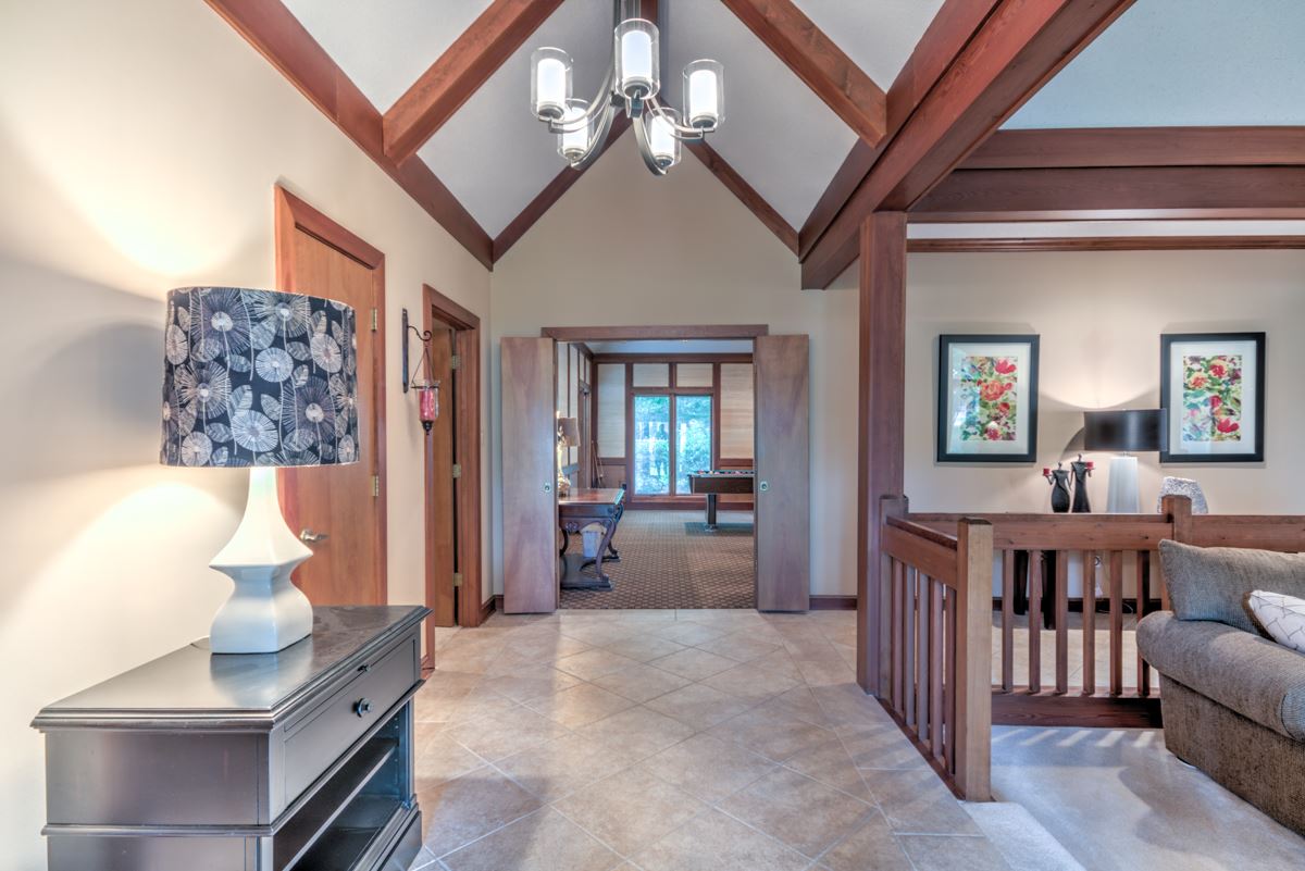 Welcome your guests as they walk through the front door into the gracious foyer.