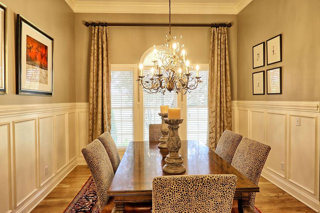 3405 Hawks Ridge Road Columbia, TN 38401 - Photo 5 of 30 Dining room features hardwood floors and custom draperies.