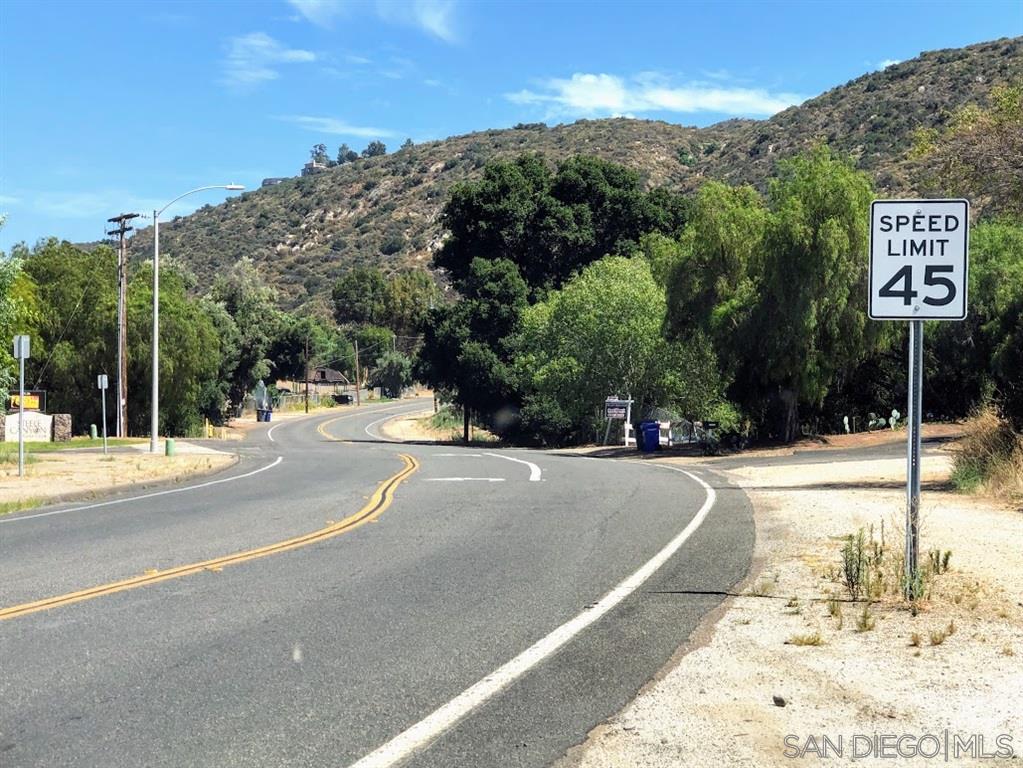 Jamul Drive Jamul, CA 91935 - Photo 3 of 12 Easement access road to the right at 13425 Jamul Dr. just after this speed sign. The property is ahead on the right side but you must go onto easement from here.