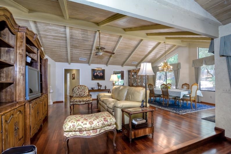 28363 Shady Knoll Road Valley Center, CA 92082 - Photo 5 of 25 Family room is adjacent to the dining room and minutes from the gourmet kitchen~ A perfect place to enjoy your coffee before the day begins!