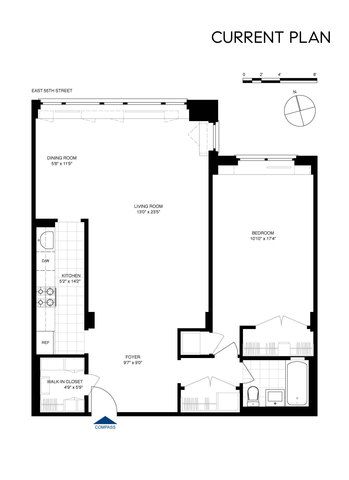 $807,500 | 420 East 55th Street, Unit 4E | Sutton Place