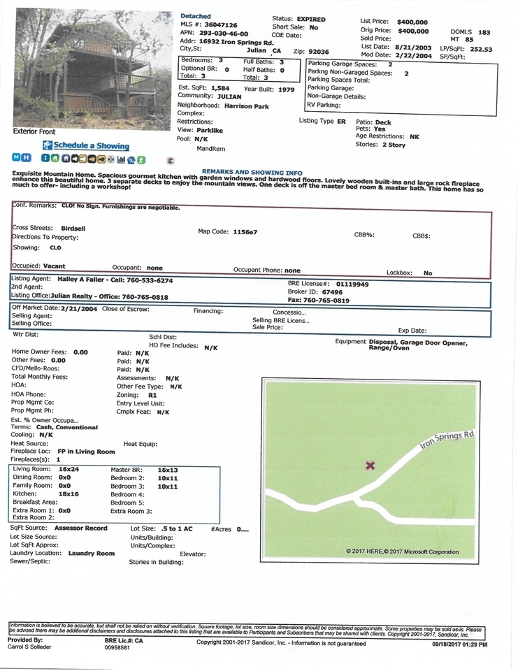 16932 Iron Springs Road Julian, CA 92036 - Photo 10 of 18 Gallery Image 10