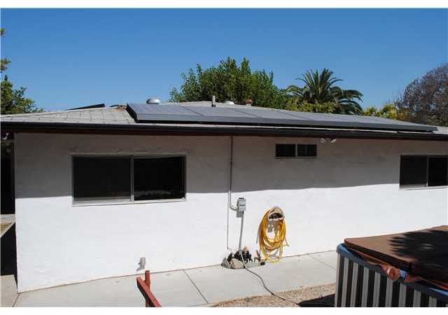 11837 Waterhill Road Lakeside, CA 92040 - Photo 7 of 18 Back view of home with solar panels.