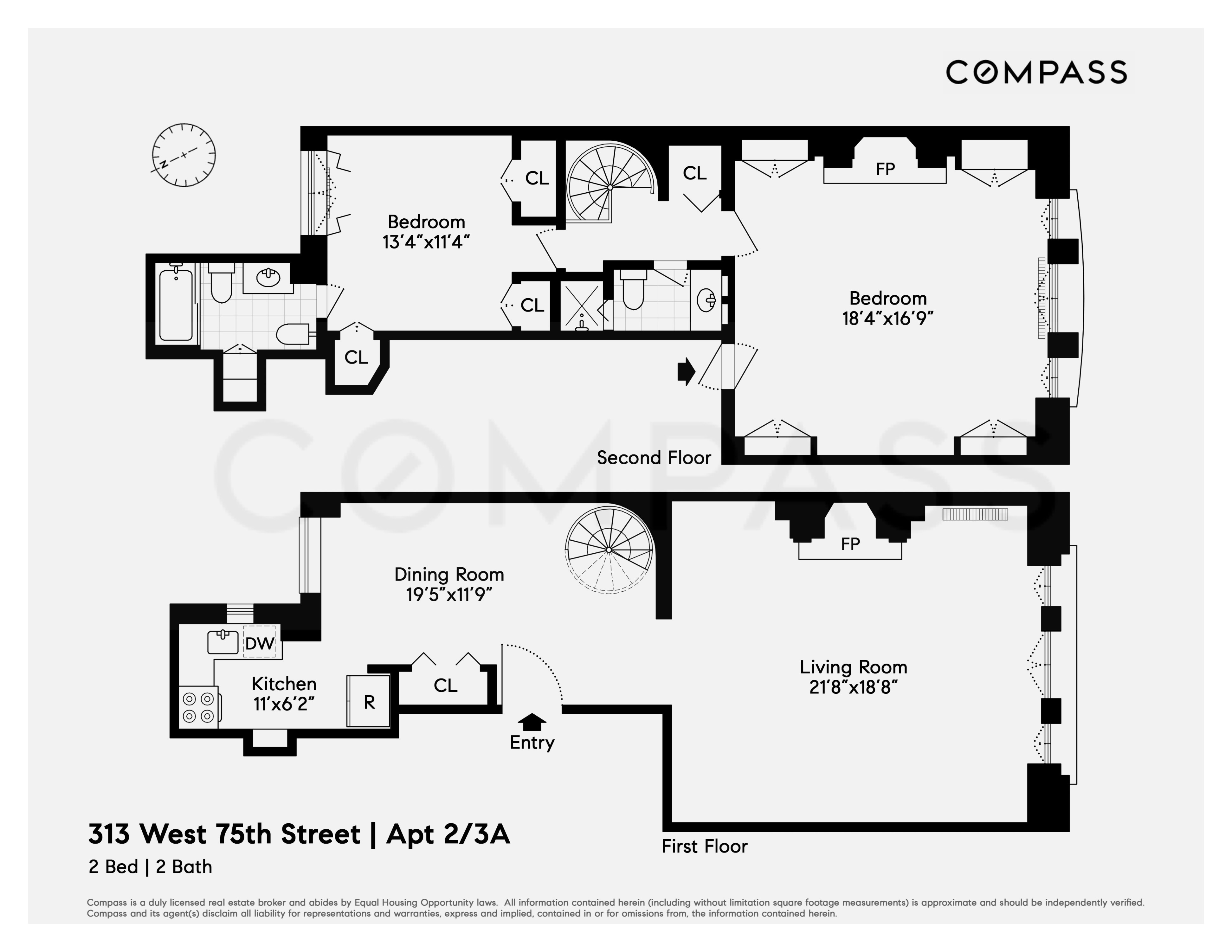 313 West 75th Street, Unit 2/3A Manhattan, NY 10023 - Photo 8 of 8