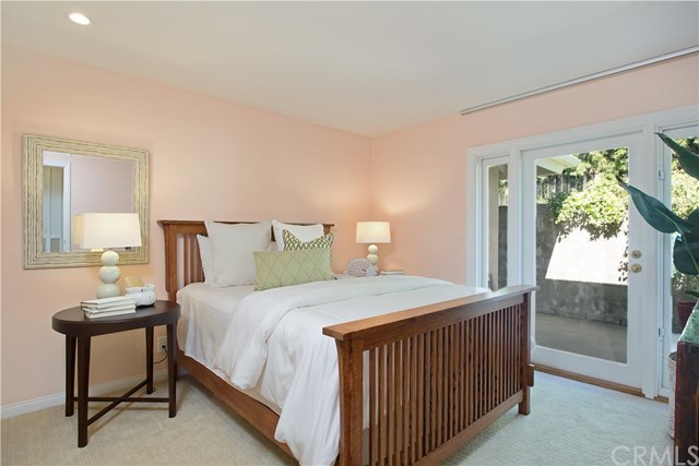 1588 Skyline Drive Laguna Beach, CA 92651 - Photo 14 of 18 Third bedroom with custom closets and direct access to enclosed patio.