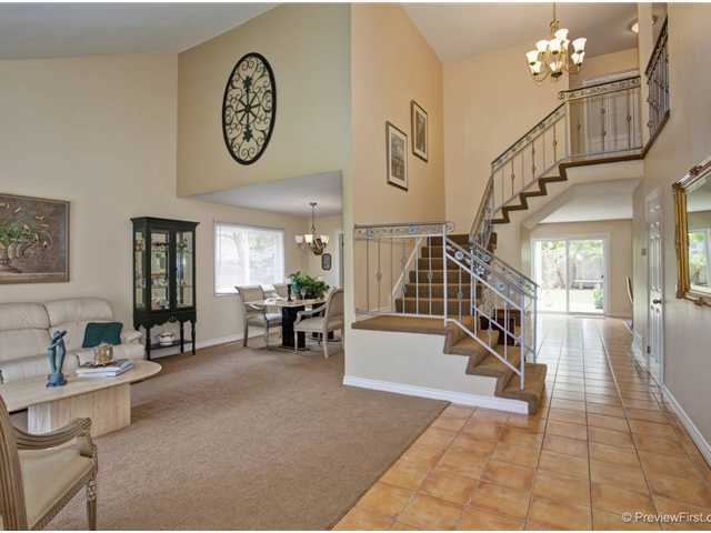 350 Cerro Street Encinitas, CA 92024 - Photo 2 of 24 Entry Way, Custom Banister Staircase