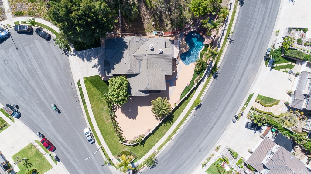3086 Diamondview Circle Corona, CA 92882 - Photo 5 of 66 This aerial view of this property shows the large piece of land this property has.
