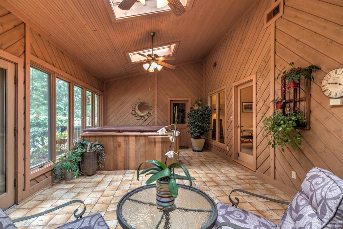 Be WOWED by the spectacular sunroom overlooking the beautiful backyard, enhanced with skylights, and an awesome hot tub. You will thoroughly enjoy this room all year long!