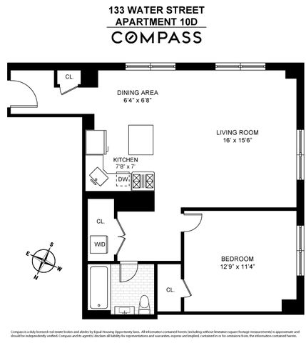 $860,000 | 133 Water Street, Unit 10D | DUMBO