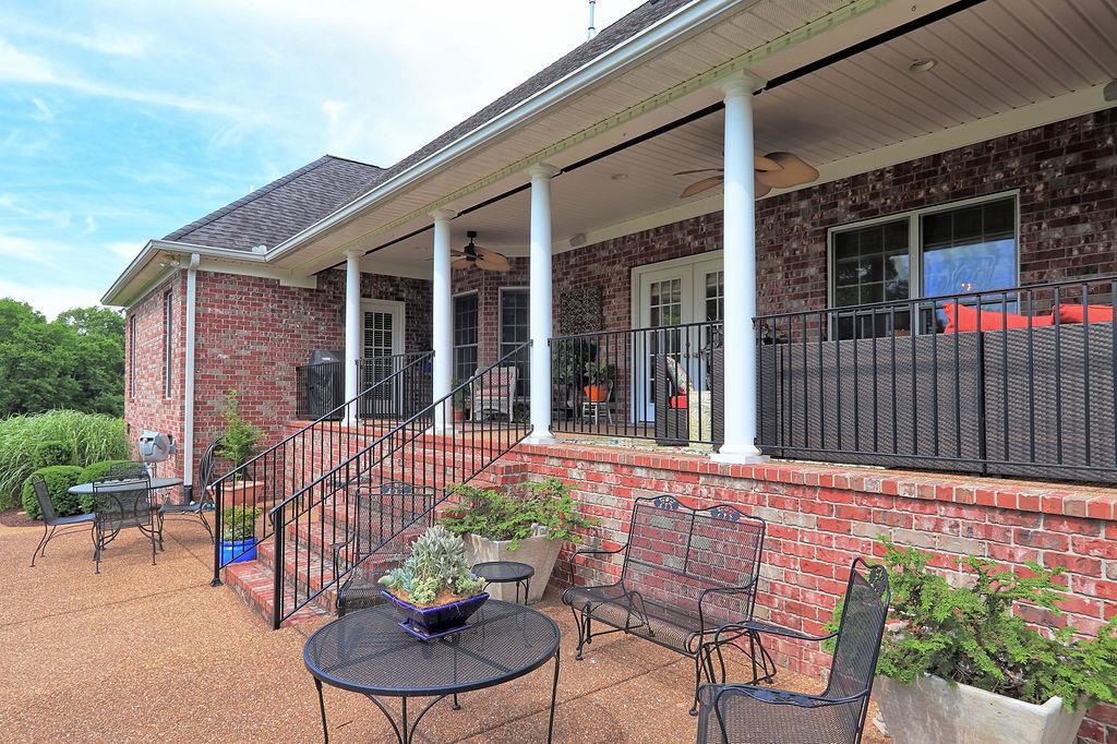 3405 Hawks Ridge Road Columbia, TN 38401 - Photo 25 of 30 Back patio is elevated with access from living room and master bedroom. There is a gas grill outlet on the north corner of porch if desired.