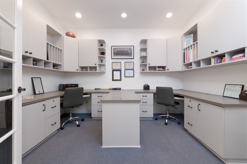 5701 Skylark Place La Jolla, CA 92037 - Photo 20 of 25 Office with french doors and custom built-in desks